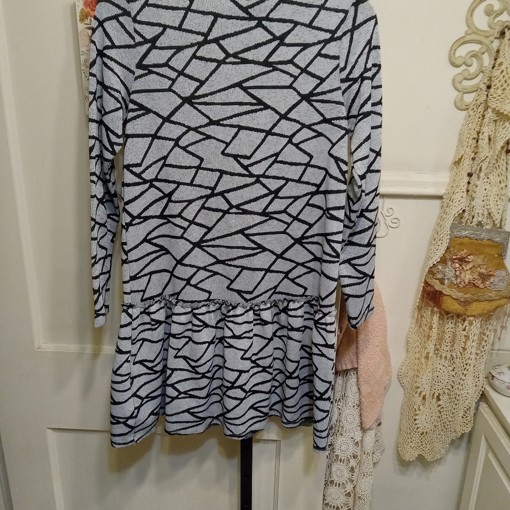 Thml Geometric Pattern Tunic Dress - image 4